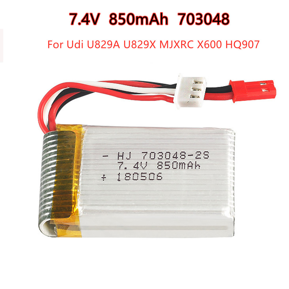 Rc Helicopter Battery - 1-5pcs 2s 7.4V 850mAh 703048 Lipo