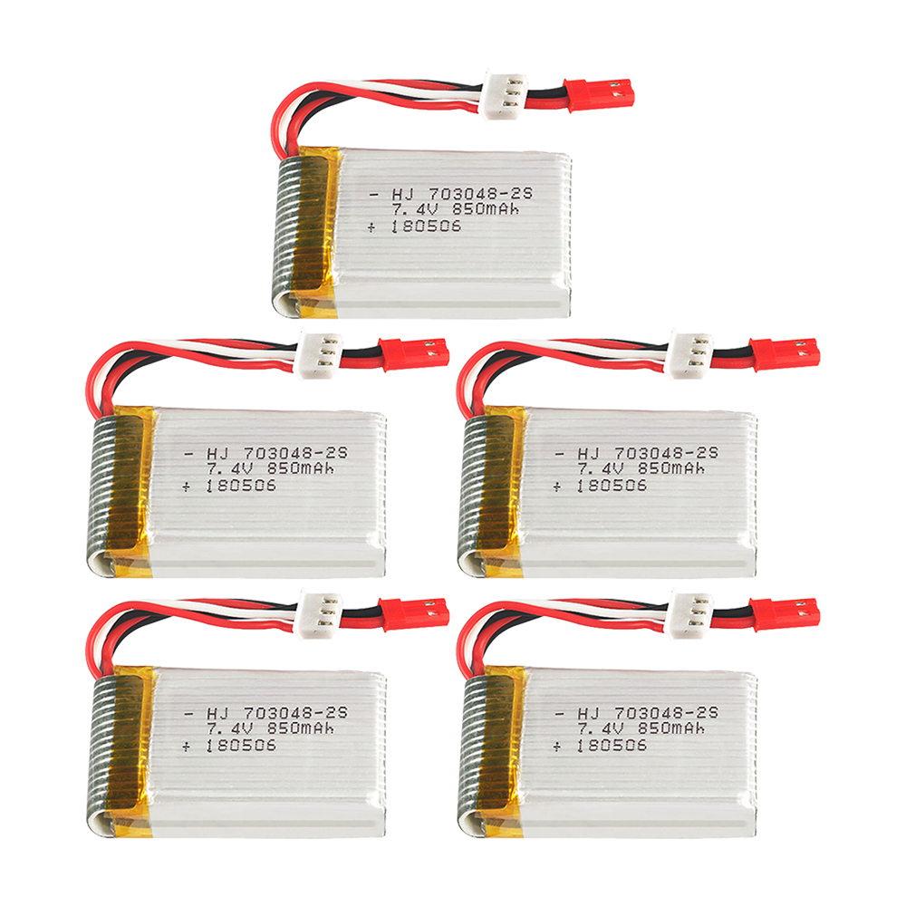1-5pcs  2s 7.4V 850mAh 703048  - Rc Helicopter Battery のレビューと価格
