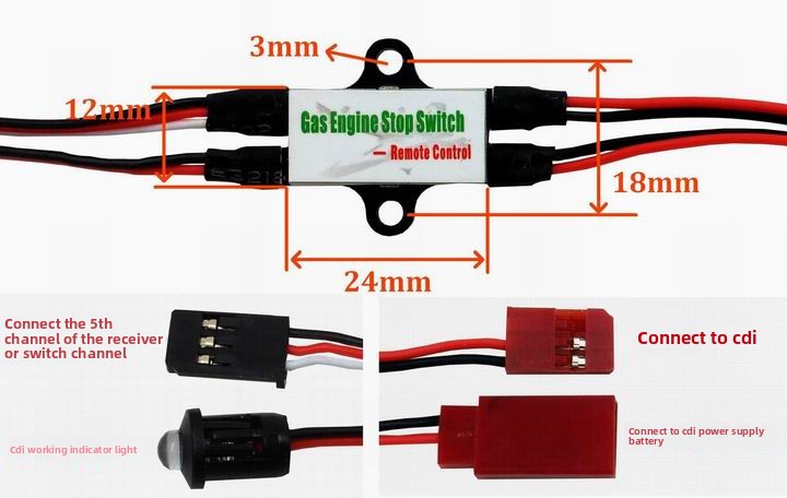 Gas Engine CDI Kill Switch for - Rc Helicopter Gas のレビューと価格