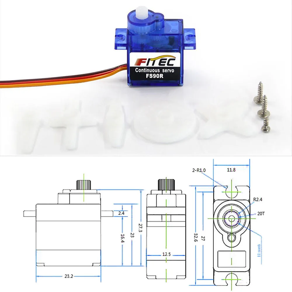 Feetech Mini FS90R Micro Servo - Rc Helicopter Mini のレビューと価格