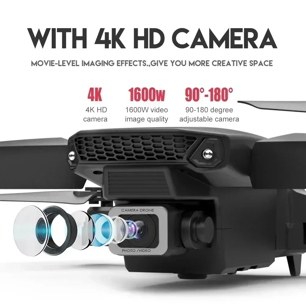 E88 Pro WIFI FPV Drone Wide An - Rc Helicopter Case のレビューと価格