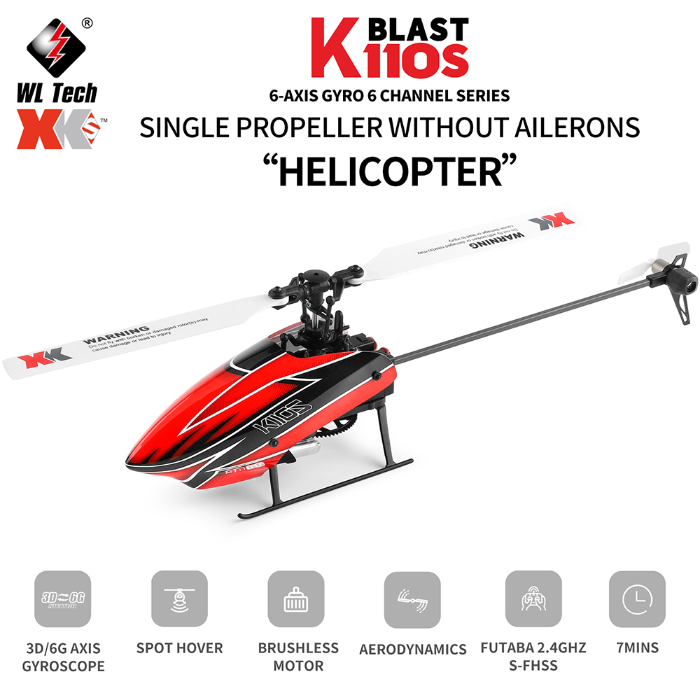 Wltoys XK K110S 6CH 3D 6G Syst - Rc Helicopter Single Rotor のレビューと価格
