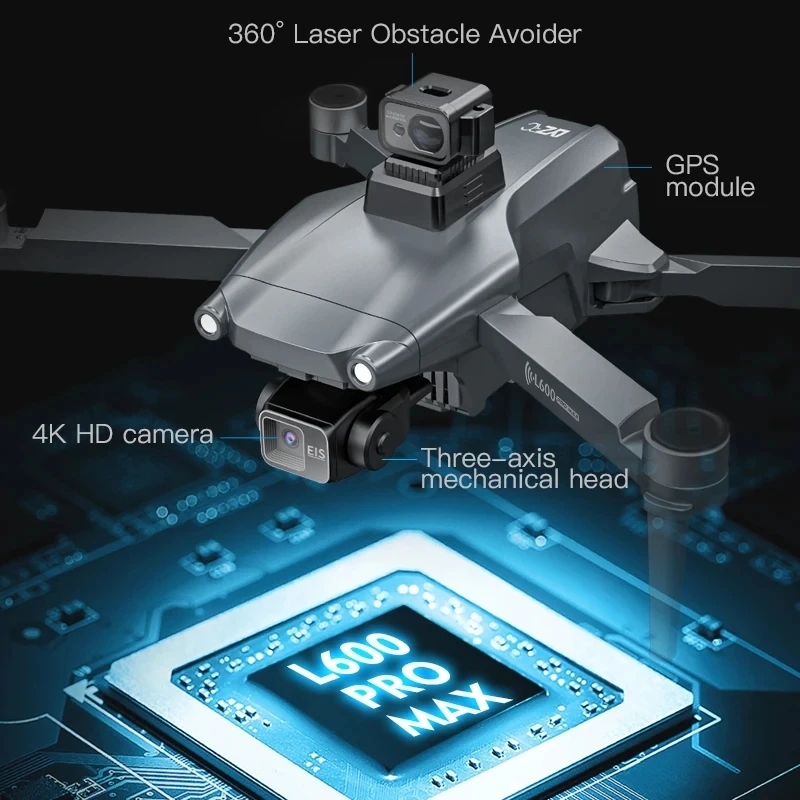 L600 PRO MAX GPS Drone Profess - Rc Helicopter Electric のレビューと価格