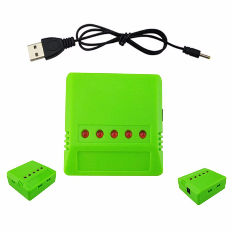 5PCS Cables And 1X 5 In 1 USB  - Rc Helicopter Charger のレビューと価格