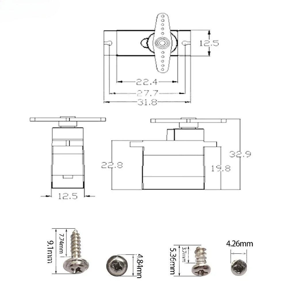 4PCS 9g SG92R Micro Servo Plas - Rc Helicopter Mini のレビューと価格