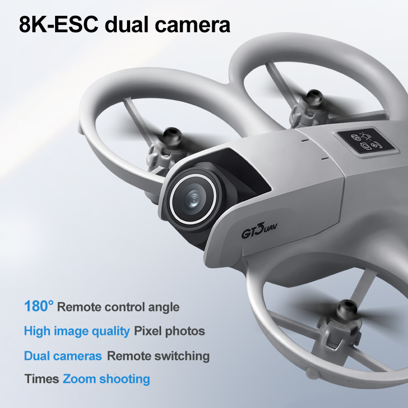New GT3 Mini RC Drone 8K 5G Ae - Rc Helicopter Electric のレビューと価格