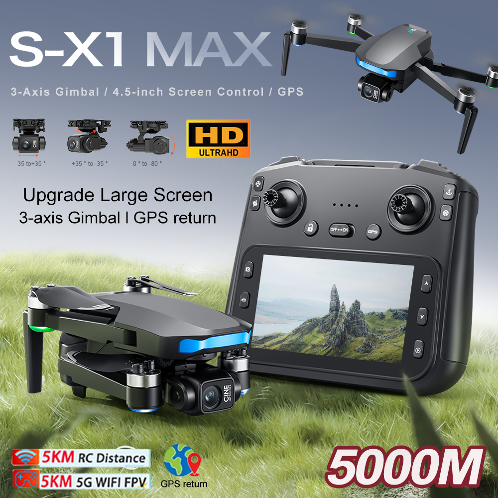 New S-X1 MAX Drone GPS 8K Prof - Rc Helicopter Electric のレビューと価格